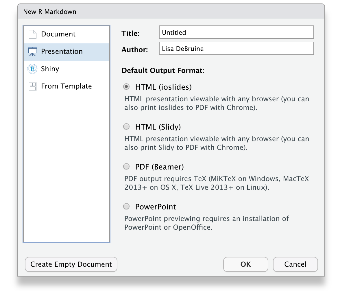 Ioslides RMarkdown template.