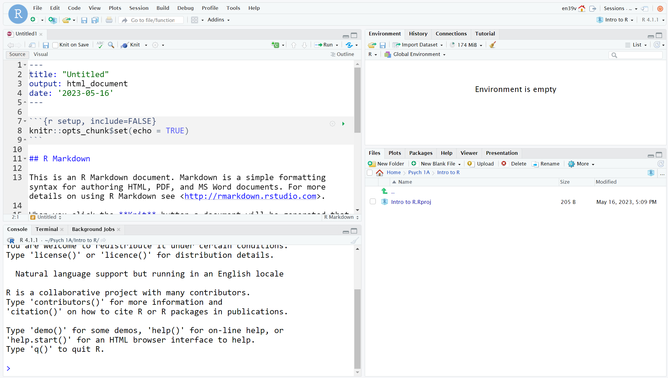 The RStudio IDE