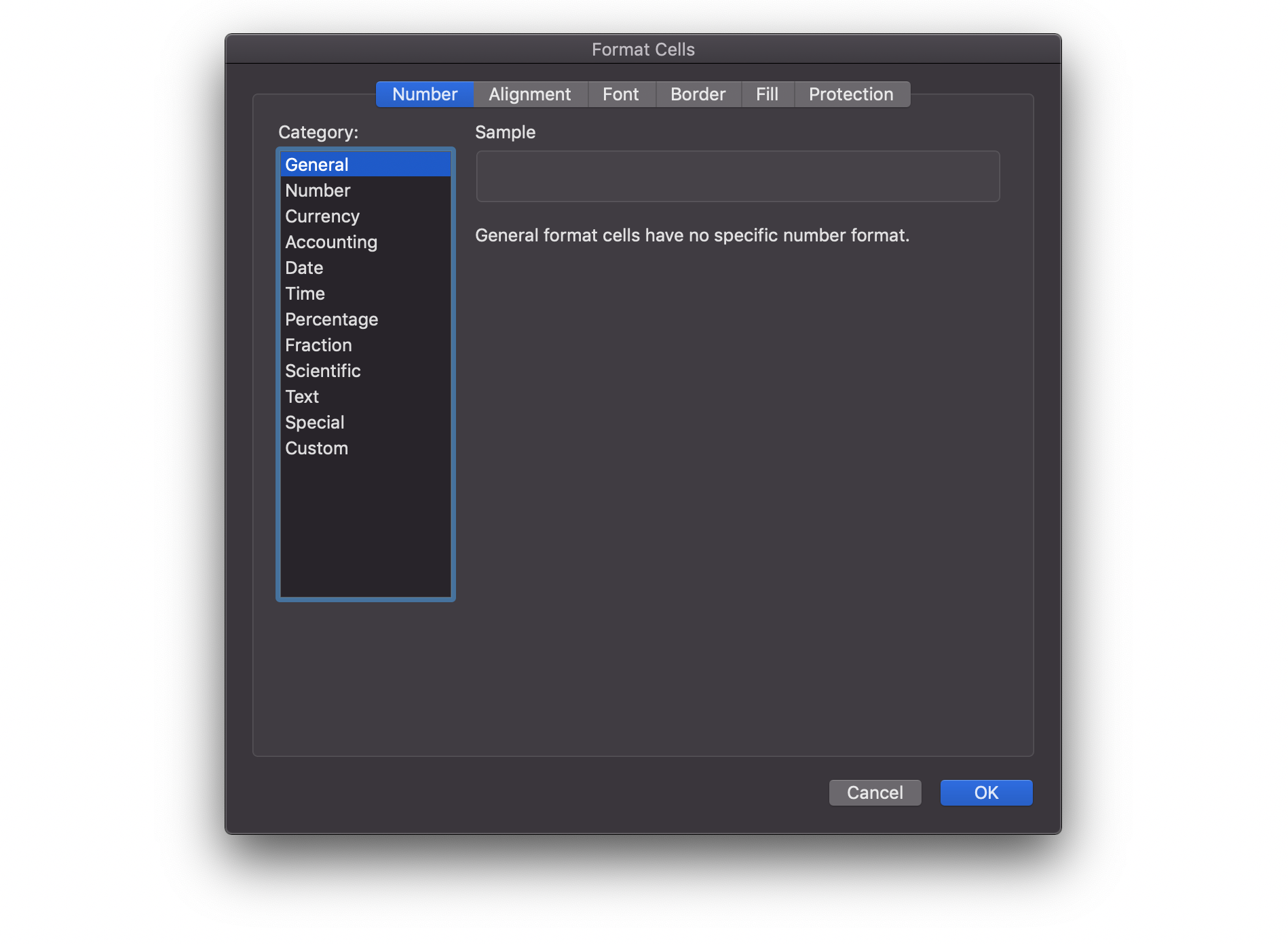 Data types are like the categories when you format cells in Excel.