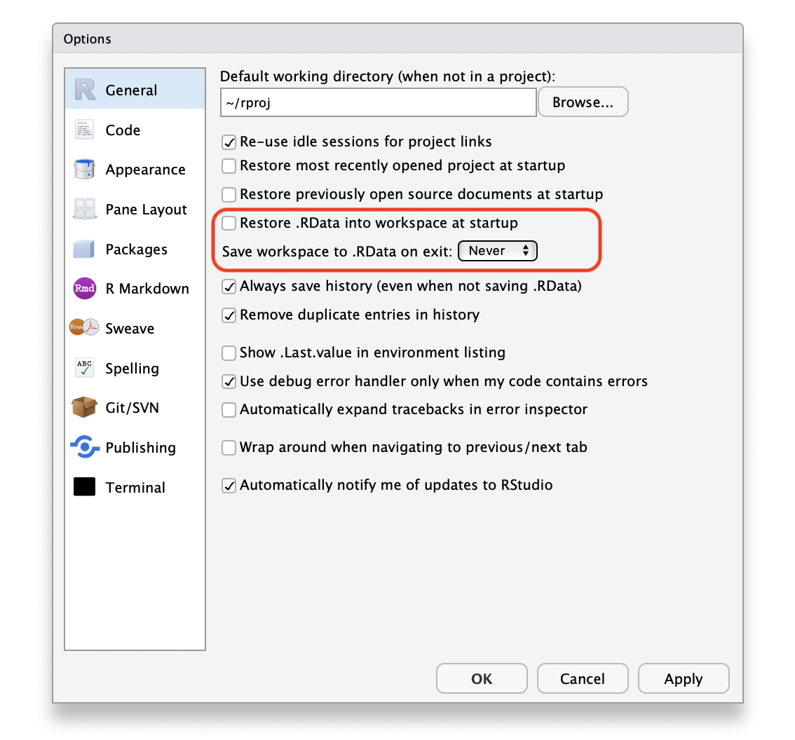 Alter these settings for increased reproducibility.